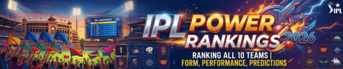 Updated IPL 2026 Power Rankings: Beware Surging SRH as PBKS Falter