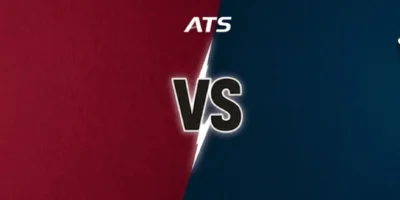 RCB vs LSG prediction banner with team badges