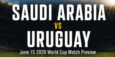 Saudi Arabia vs Uruguay on June 15 – World Cup