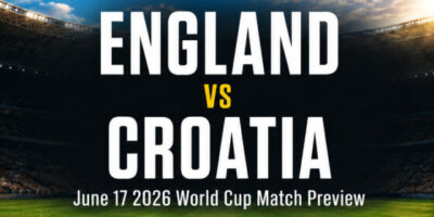 England vs Croatia on June 17 – World Cup Group L