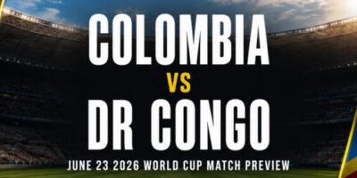 Colombia vs DR Congo June 23 World Cup Group L