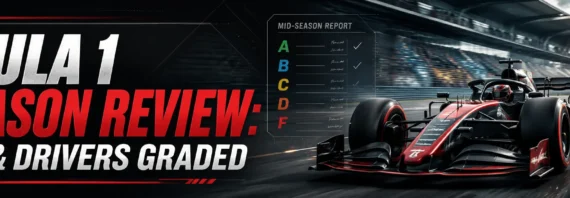 Formula 1 mid season review banner